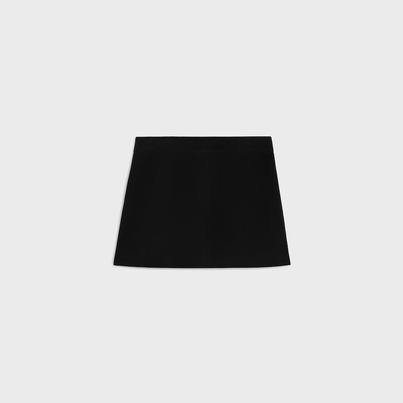 mini skirt IN SUEDE - BLACK -  - 1 | CELINE