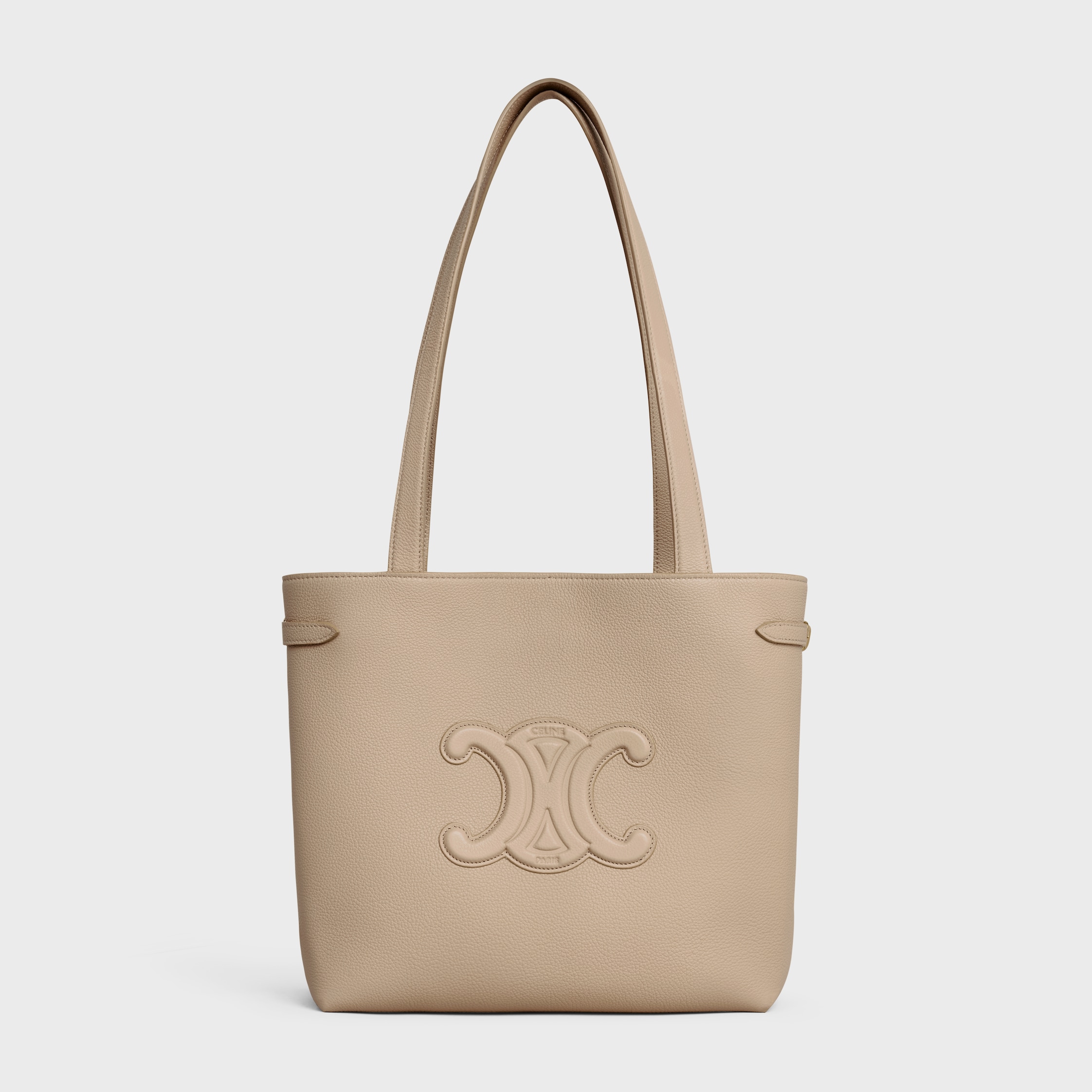 国内即発【CELINE】SMALL CABAS アナイス 11823 カプチーノ SMALL CABAS ANAÏS CUIR TRIOMPHE in Grained calfskin