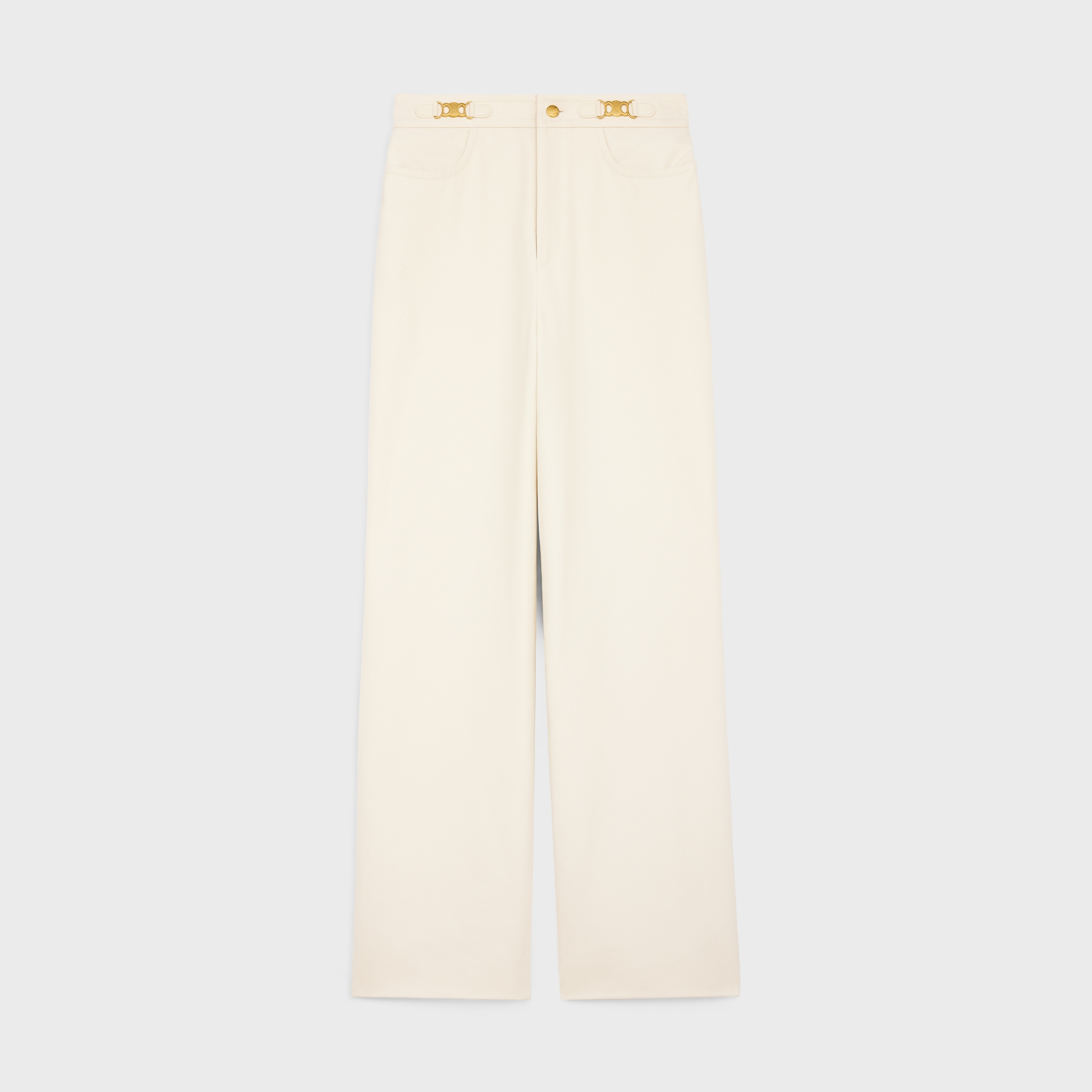 パンツ CELINE CARGO PANTS IN DRILL COTTON cargo pants in drill cotton - BLACK | CELINE