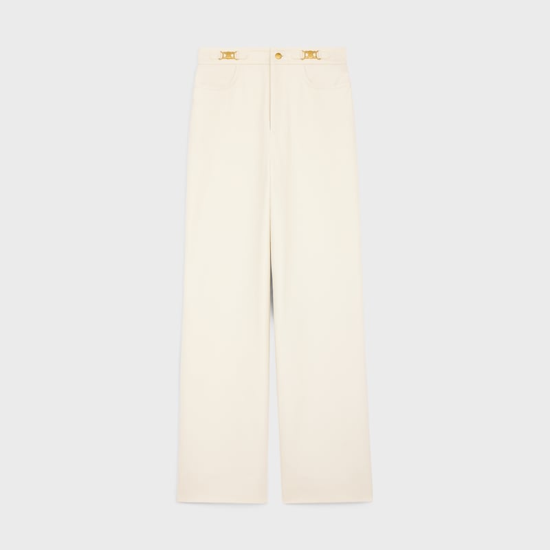 pantalon triomphe drill de coton - BLANC -  - 1 | CELINE