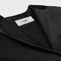 tailored jacket in soft lambskin - BLACK -  - 1 | CELINE