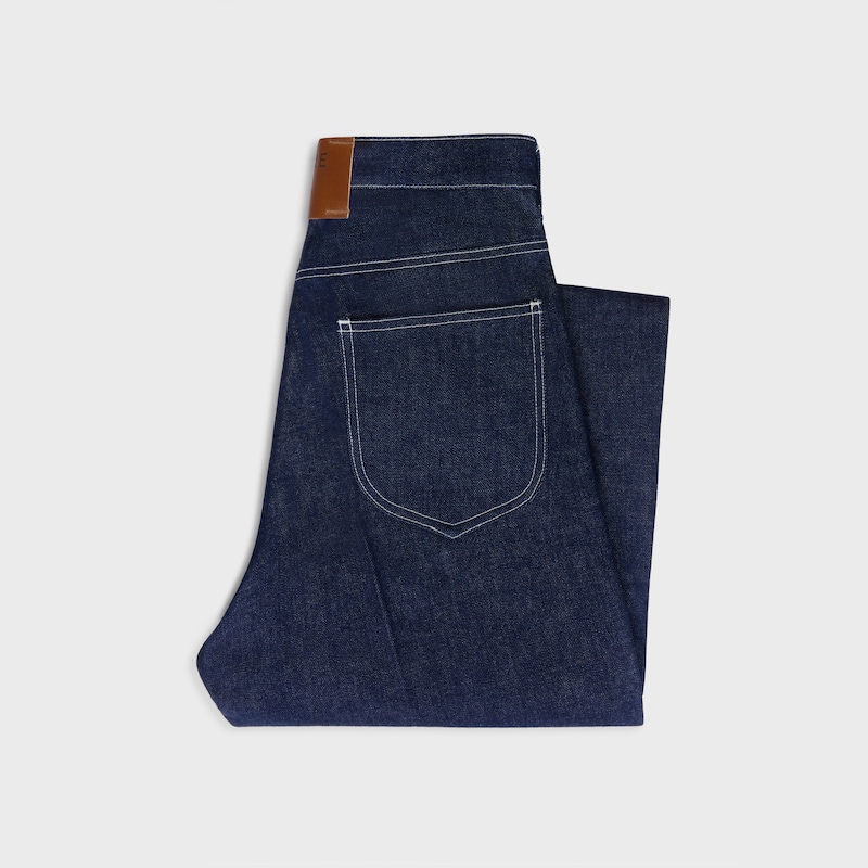 boyfriend jeans 002 IN LIGHTWEIGHT INDIGO DENIM - RINSED -  - 1 | CELINE