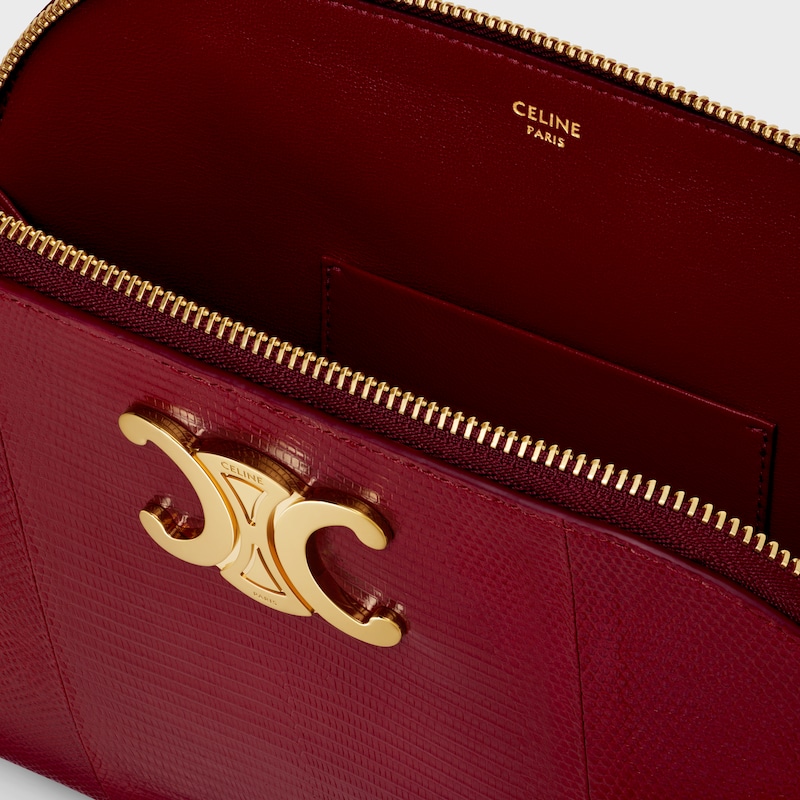 POUCH TRIOMPHE IN LIZARD - LIGHT BURGUNDY - TRIOMPHE - 1 | CELINE