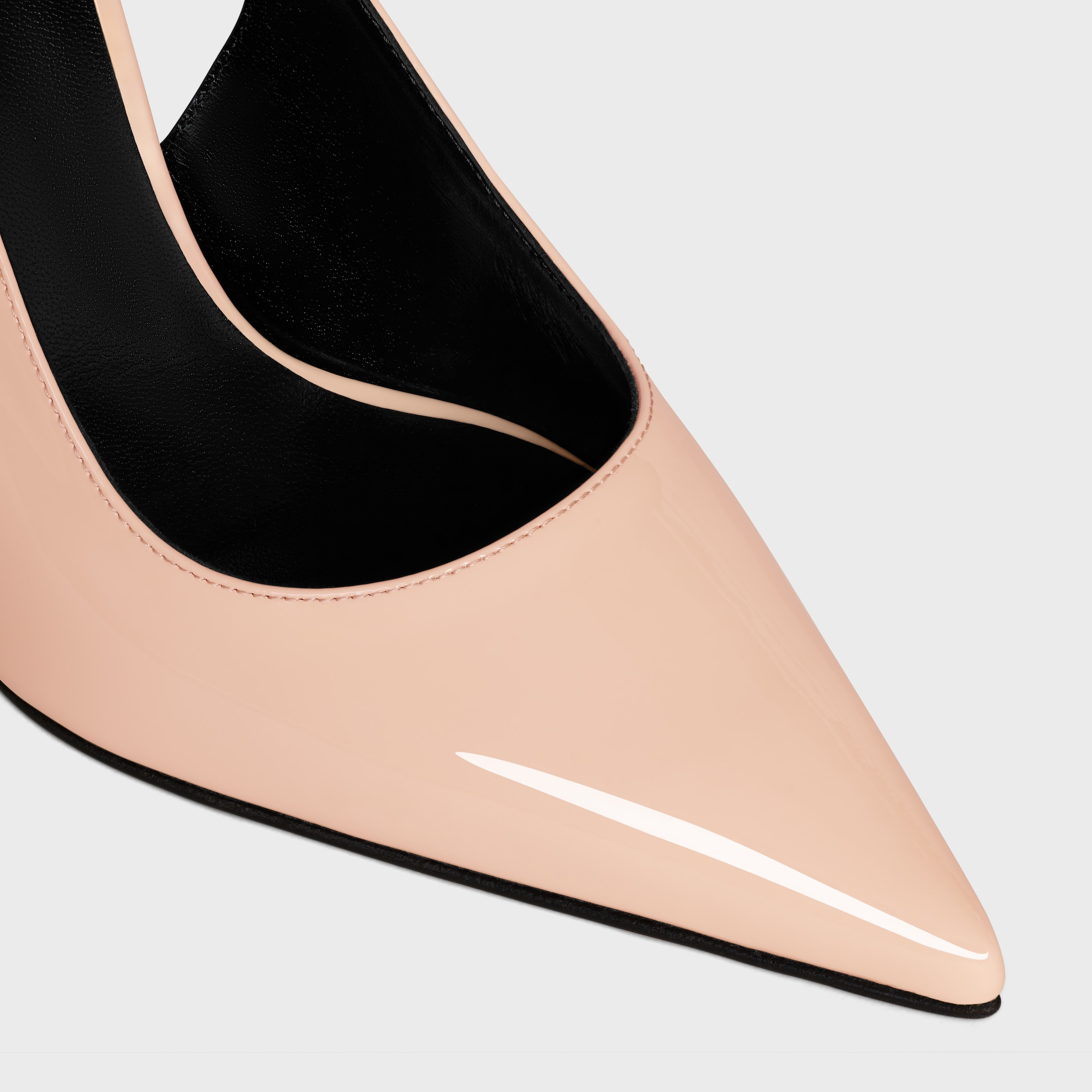 CELINE JUDY ミュール CELINE JUDY TRIOMPHE STILETTO PUMP IN PATENT CALFSKIN