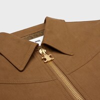 CAZADORA ESTILO VQUERO DE SARGA DE ALGODÓN - Beige oscuro -  - 1 | CELINE