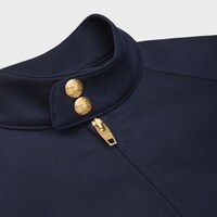 斜紋羊毛外套 - 墨藍色 -  - 1 | CELINE