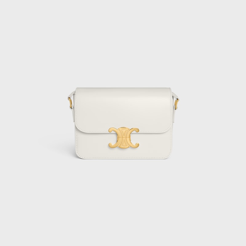 TEEN TRIOMPHE BAG IN shiny calfskin - RICE - TRIOMPHE - 1 | CELINE
