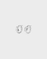ノット フープ / ロジウムフィニッシュ ブラス - シルバー - イヤリング＆ピアス - 2 | CELINE
