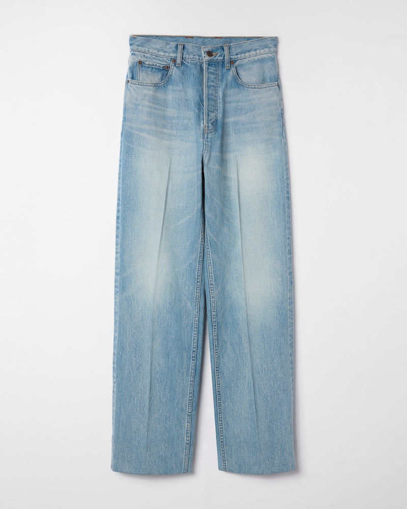 Boyfriend-Jeans 002 aus Baumwolldenim - GLETSCHERBLAU -  - 1 | CELINE