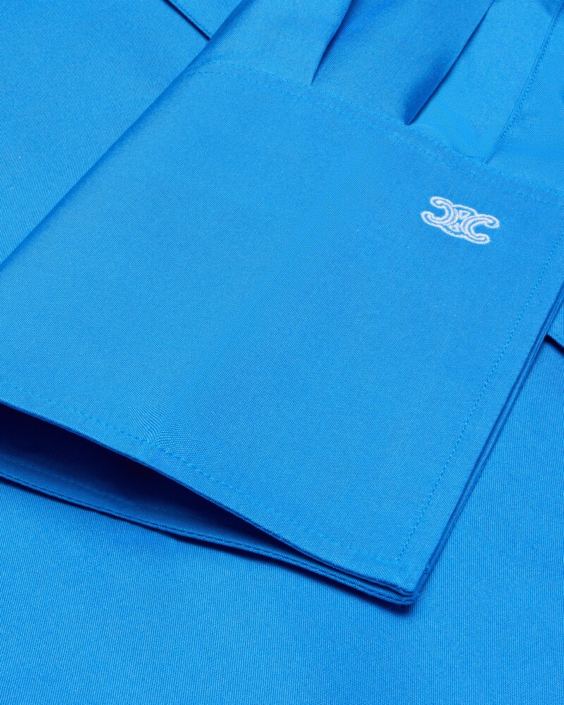 shirt IN silk poplin - LAGOON -  - 1 | CELINE