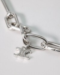 COLLAR CON CHARMS CELINE DE LATÓN CON ACABADO RODIADO - PLATA - CHARMS - 2 | CELINE