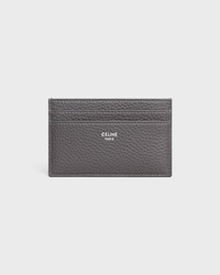 MEDIUM CARD HOLDER IN GRAINED CALFSKIN - GREY - CARD HOLDERS - 1 | CELINE