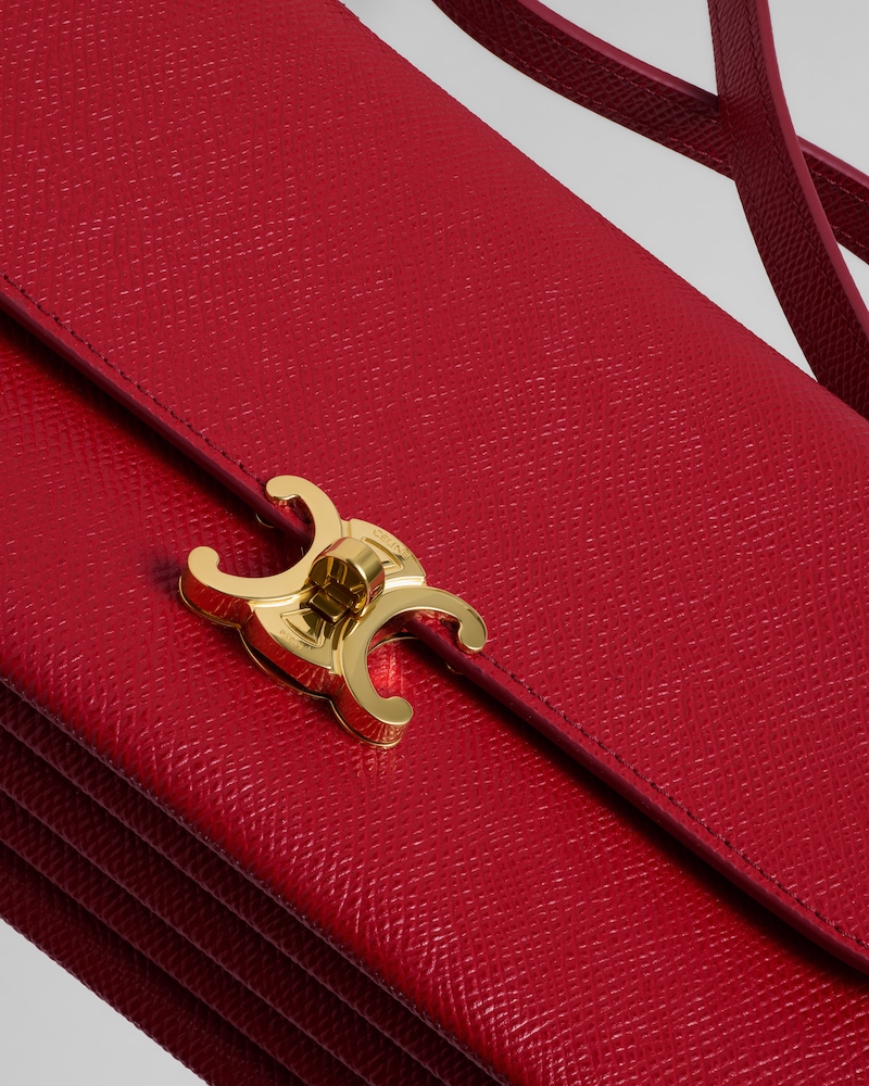17 IN PELLE DI VITELLO GRANATA - ROSSO BRUCIATO - PER LA SERA - 1 | CELINE