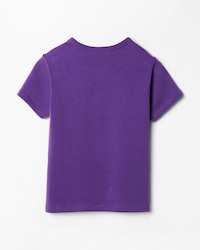 t-shirt IN ribbed cotton jersey - PURPLE/BLACK -  - 2 | CELINE