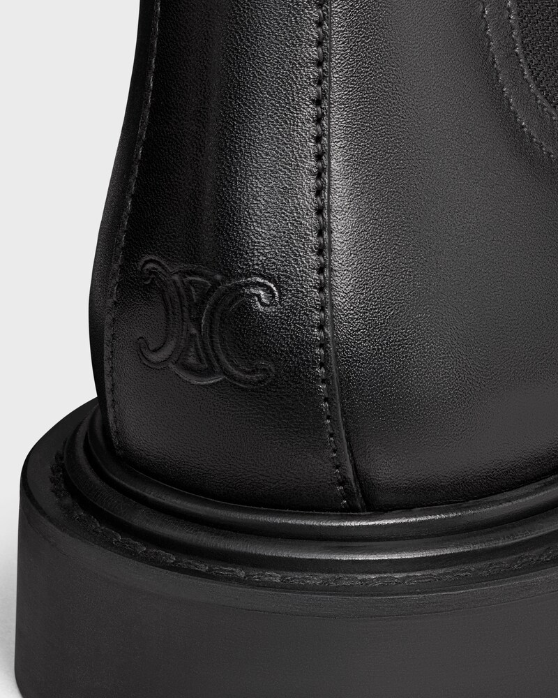celine universite chelsea boot  IN SHINY BULL - BLACK -  - 1 | CELINE