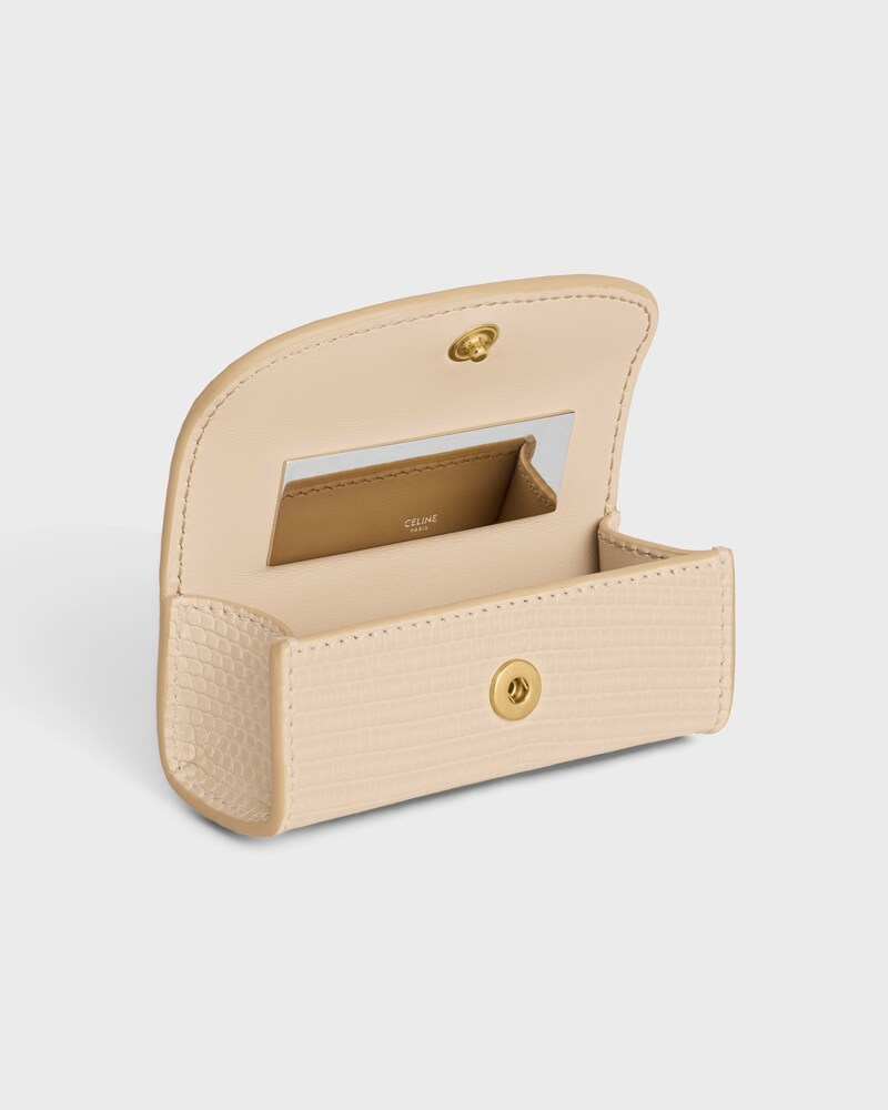 LIPSTICK CASE IN LIZARD - DEEP IVORY - ACCESSORIES - 1 | CELINE