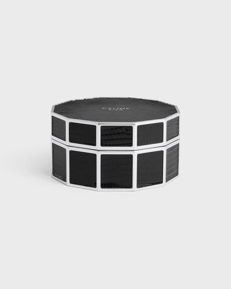 JEWELRY CASE IN STEEL AND LIZARD - BLACK - BEAUTY ACCESSORIES - 1 | CELINE