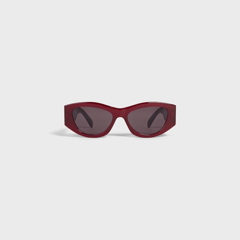 TRIOMPHE 15 sunglasses in Acetate - MILKY BURGUNDY -  - 1 | CELINE