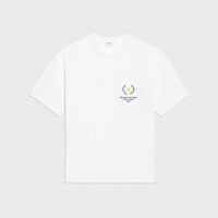 t-shirt IN cotton jersey - OFF WHITE/JAUNE -  - 1 | CELINE