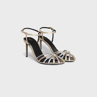 CELINE TRIOMPHE SANDALEN AUS LAMINIERTEM KALBSLEDER - PLATIN/SILBER -  - 2 | CELINE