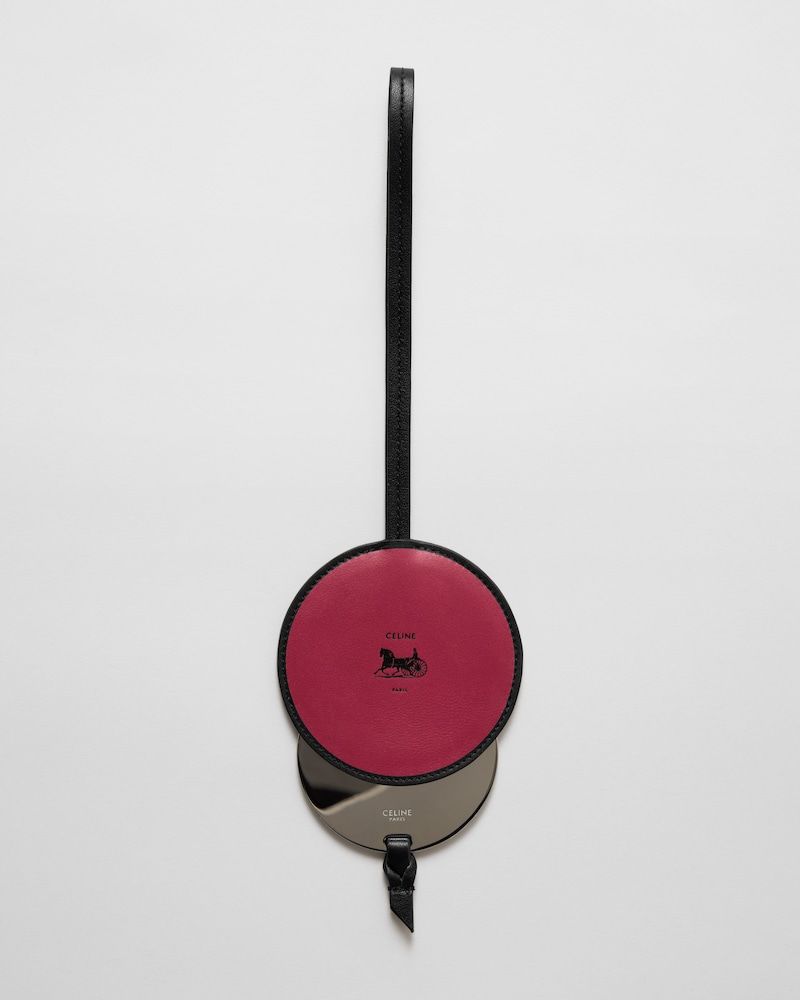 ACCESSOIRE DE SAC MIROIR AGNEAU LISSE - BURNT RED - ACCESSOIRES - 1 | CELINE