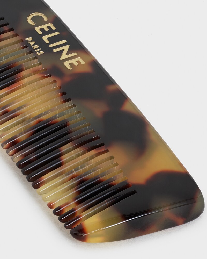 Moustache Comb WITH CASE in Natural Calfskin - Tan - BEAUTY ACCESSORIES - 1 | CELINE