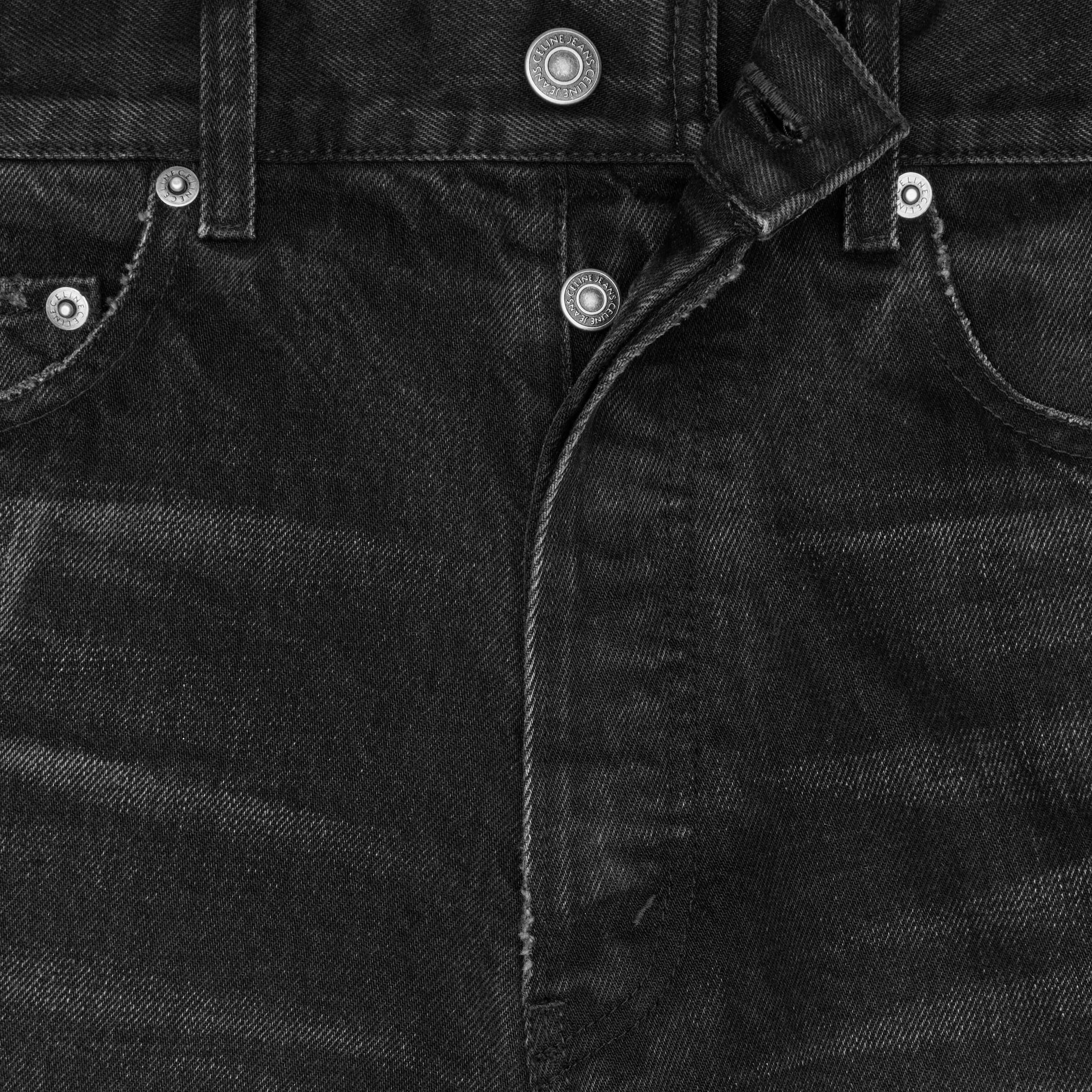 BOYFRIEND JEANS 001 IN COTTON DENIM - NEW MAX BLACK WASH + PATCH