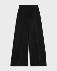 FLARED SWEATPANTS IN cotton fleece - BLACK / WHITE -  - 2 | CELINE
