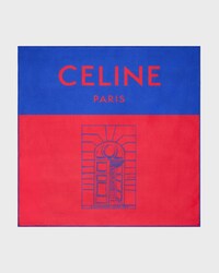 BIENVENUE BANDANA 55 - BLUE/RED -  - 1 | CELINE