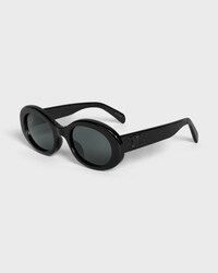 Triomphe 01 Sunglasses in Acetate - BLACK/BLACK -  - 2 | CELINE