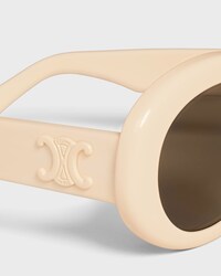 Triomphe 01 Sunglasses in Acetate - IVORY / IVORY -  - 2 | CELINE