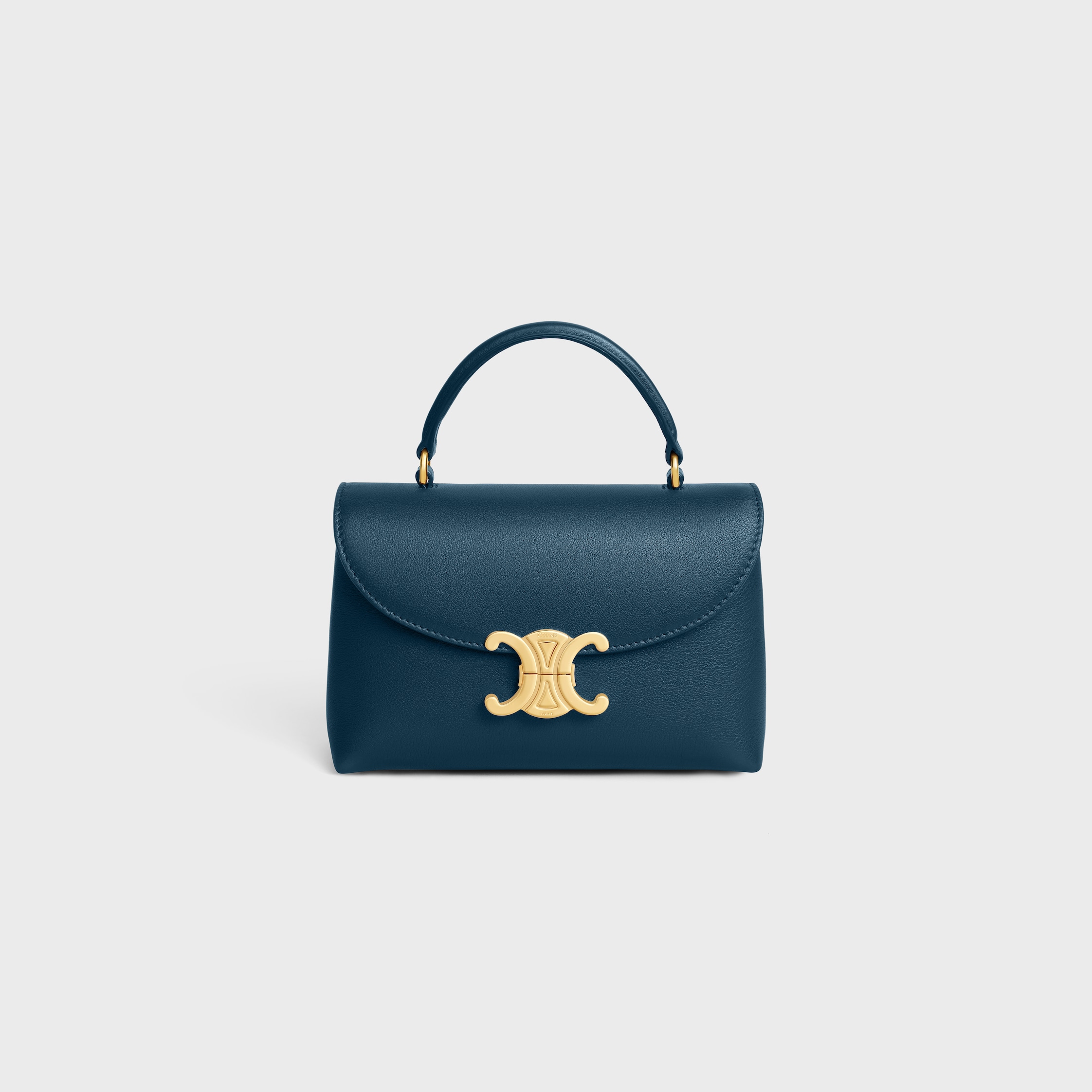 TEEN NINO BAG IN SUPPLE GRAINED CALFSKIN - TEAL BLUE | CELINE