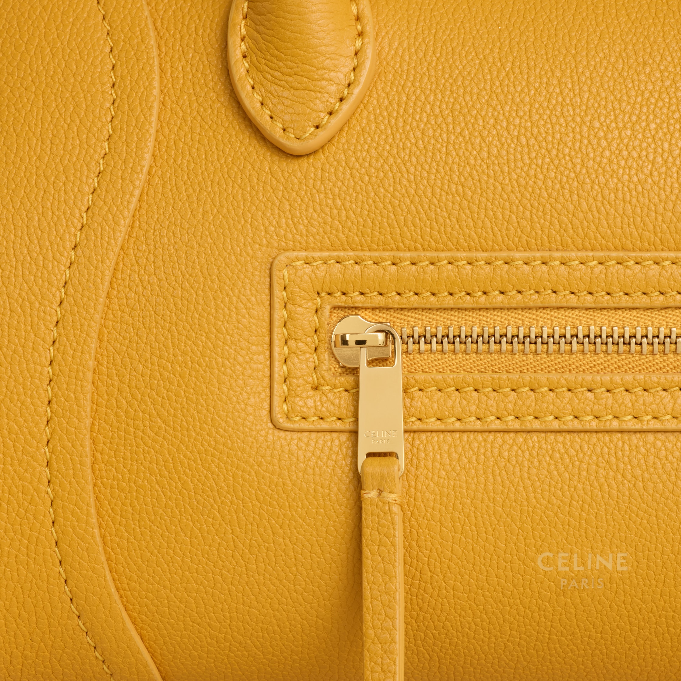 LITTLE LUGGAGE IN GRAINED CALFSKIN - MARIGOLD | CELINE