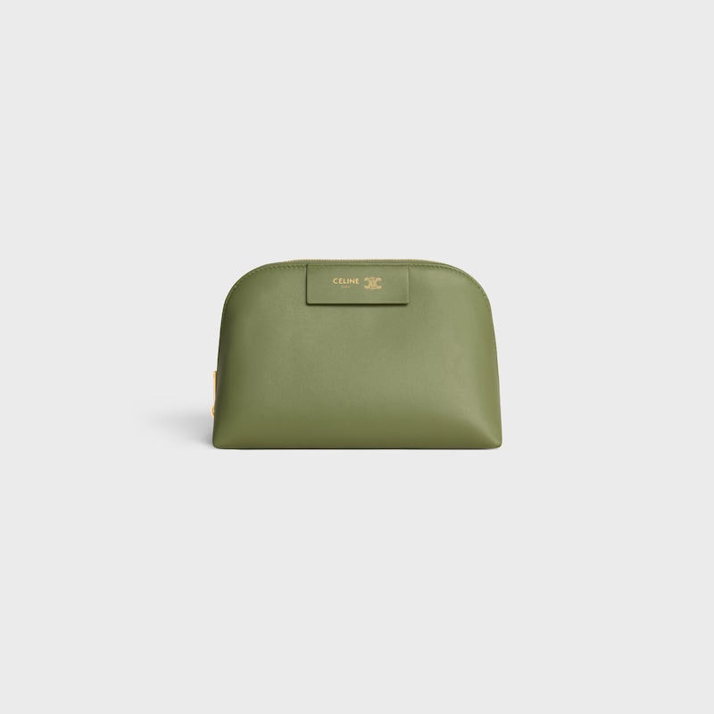 LIPSTICK COSMETIC POUCH IN SMOOTH CALFSKIN - LIGHT KHAKI / SANDCASTLE - ACCESSORIES - 1 | CELINE