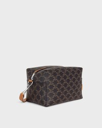 CROSSBODY BAG TAKE AWAY IN TRIOMPHE CANVAS AND CALFSKIN - TAN - CROSS-BODY BAGS - 2 | CELINE