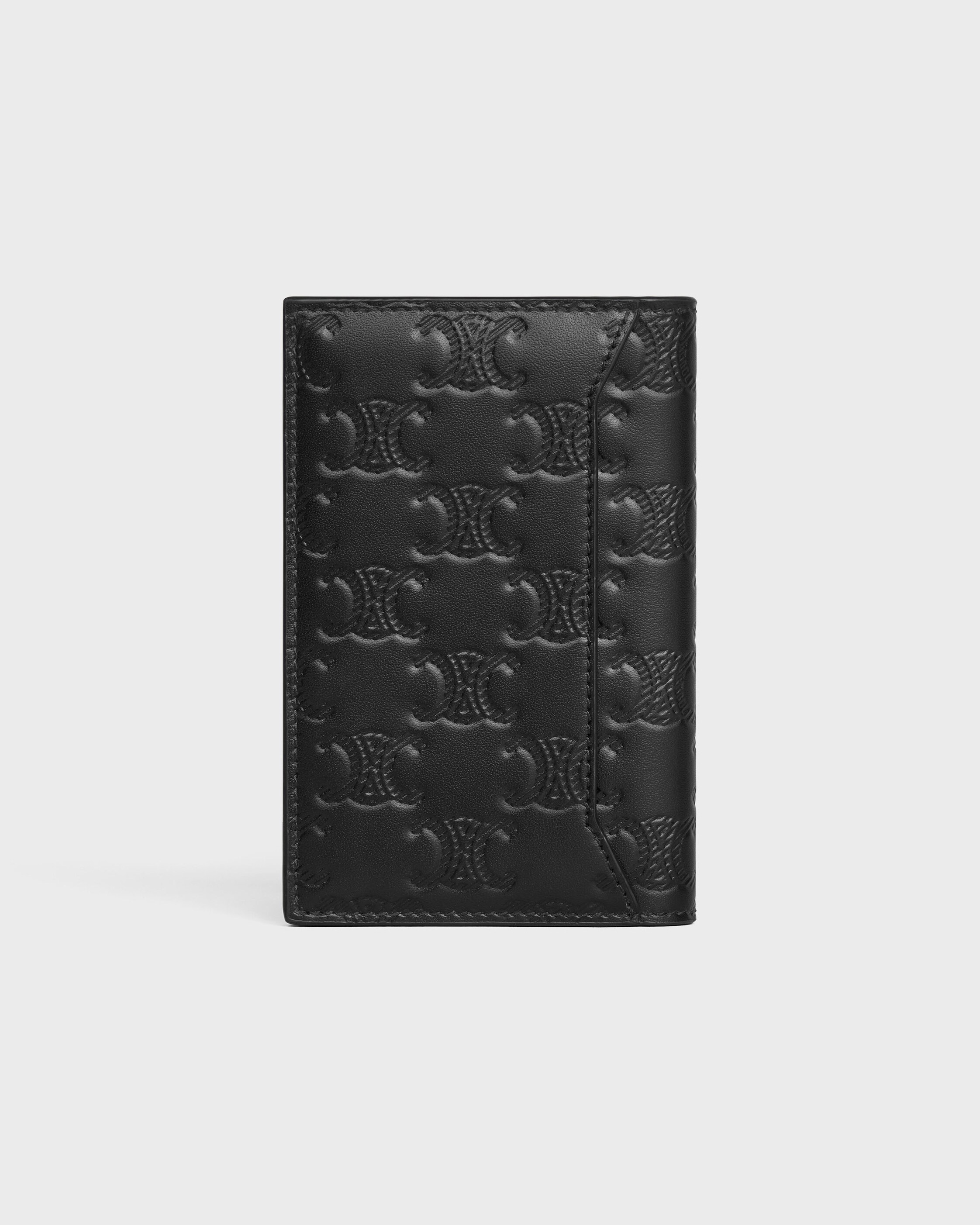 バーティカルカードホルダー / トリオンフ エンボス加工カーフスキン