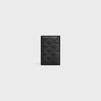 VERTICAL CARD HOLDER IN CALFSKIN WITH TRIOMPHE EMBOSSED - BLACK - SMALL GIFTS - 2 | CELINE