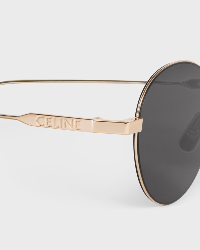 Lunettes de soleil Roundup en smoke - Light Gold / Smoke -  - 1 | CELINE