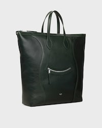 VERTICAL CABAS LUGGAGE IN SHINY CALFSKIN - DARK FOREST - TOTE BAGS - 2 | CELINE