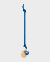 MAISON CELINE MEDALLION CHARM IN SMOOTH LAMBSKIN AND METAL - ULTRA BLUE - ACCESSORIES - 1 | CELINE