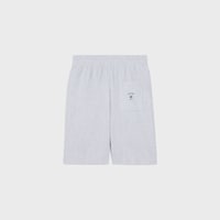 shorts IN cotton fleece - PALE GREY / BLACK -  - 2 | CELINE
