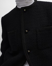 chasseur jacket IN wool natté - BLACK -  - 2 | CELINE