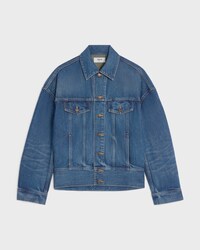 jacket IN rigid denim - DARK UNION WASH -  - 1 | CELINE