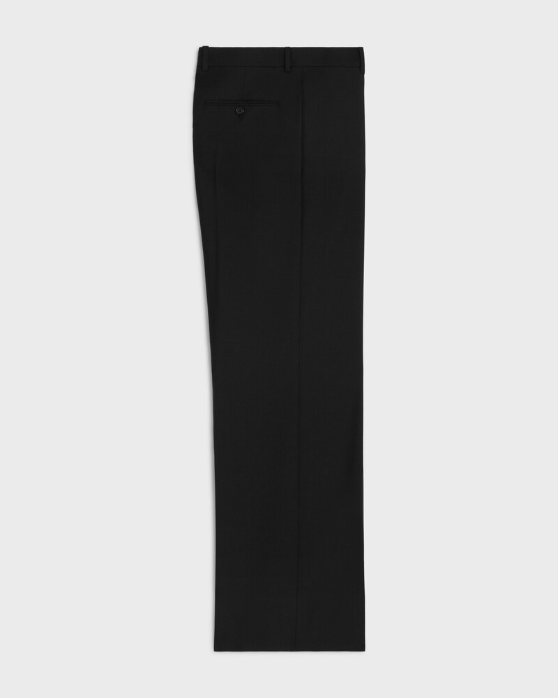ethan trousers IN mohair wool - BLACK -  - 1 | CELINE