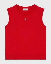 탑 - 파인 울 - 레드 -  - 1 | CELINE