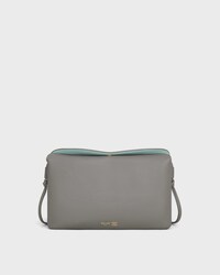 TRIO FLAP IN Smooth Lambskin - LIGHT GRAPHITE - MORE LINES - 1 | CELINE