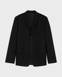 veste tailleur twill cachemire - Noir -  - 1 | CELINE