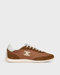 RACER SNEAKER IN NYLON, SUEDE CALFSKIN AND CALFSKIN - SAHARA -  - 1 | CELINE