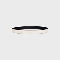 CORREA REVERSIBLE DE 25 MM DE PIEL TAURILLON - NEGRO / ARROZ -  - 1 | CELINE