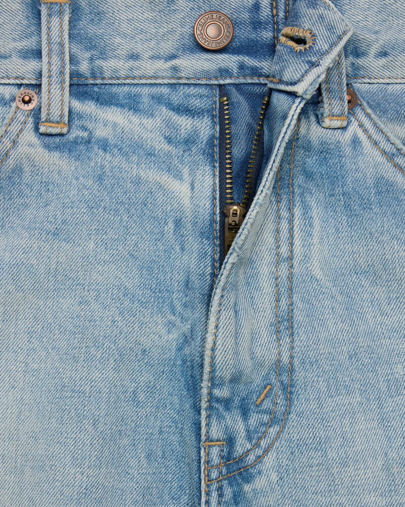 dylan flared jeans in rider wash denim - RIDER WASH -  - 1 | CELINE
